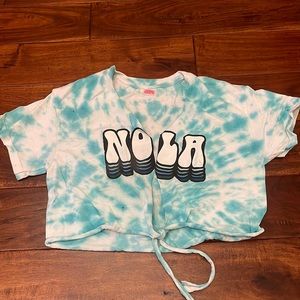 Tulane University NOLA cropped top